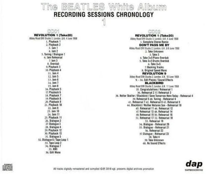 The Beatles / White Album Recording Sessions Chronology (12CD) Tall Case