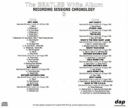 The Beatles / White Album Recording Sessions Chronology (12CD) Tall Case