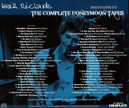 KEITH RICHARDS / THE COMPLETE HONEYMOON TAPES (2CD)