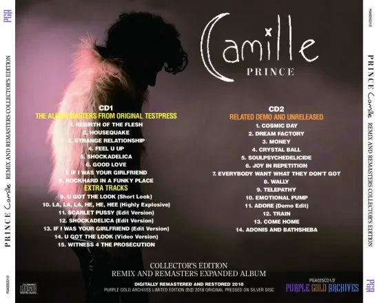 PRINCE / CAMILLE COLLECTOR'S EDITION REMIX AND REMASTERS EXPANDED ALBUM (2CD)