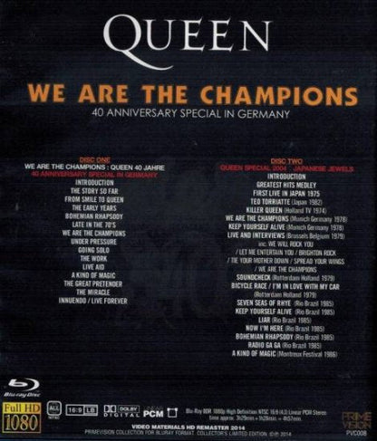 QUEEN / WE ARE THE CHAMPIONS 40 Anniversary Special in Germany (2BDR)
