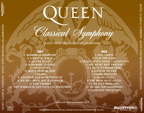 QUEEN / CLASSICAL SYMPHONY QUEEN WITH ORCHESTRA COLLABORATION (2CD)
