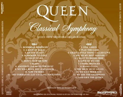 QUEEN / CLASSICAL SYMPHONY QUEEN WITH ORCHESTRA COLLABORATION (2CD)