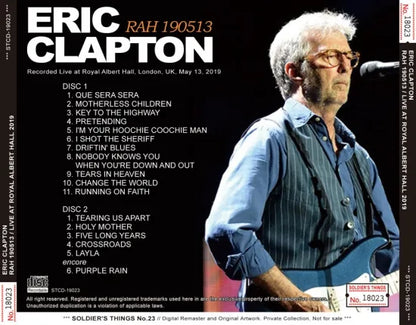 ERIC CLAPTON / RAH 190513 LIVE AT ROYAL ALBERT HALL 2019 (2CDR)
