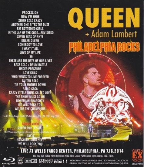 QUEEN+ADAM LAMBERT / Philadelphia Rocks (1BDR)
