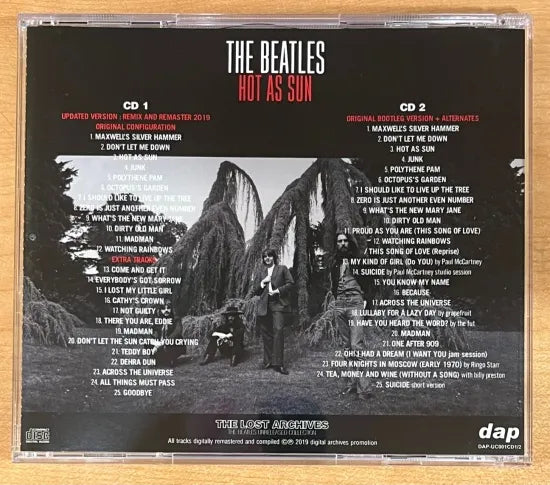 The Beatles / Hot As Sun The Lost Archives Unreleased Collection 2CD