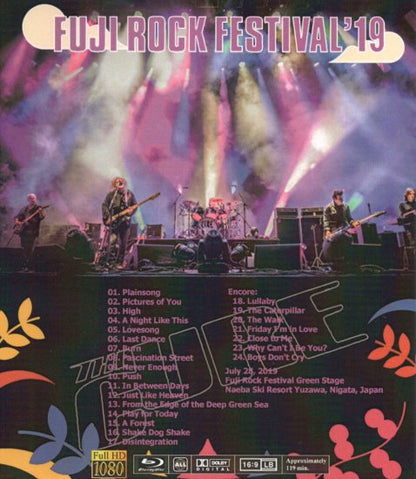 THE CURE / BOYS DON'T CRY FUJI ROCK FESTIVAL 2019 (1BDR)
