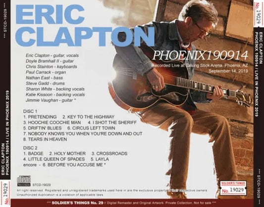 ERIC CLAPTON / PHOENIX 190914 LIVE IN PHOENIX 2019 (2CDR)
