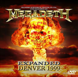 MEGADETH / EXPANDED DENVER 1999 PRO SHOT (1DVDR)
