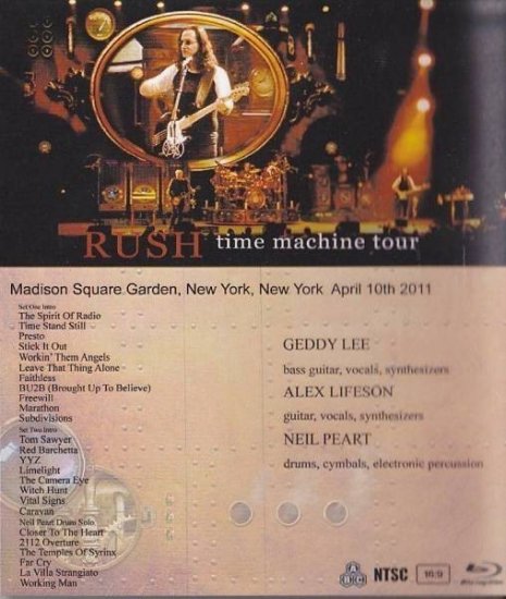 RUSH / TIME MACHINE TOUR MADISON SQUARE GARDEN (1BDR)