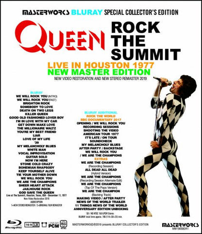 QUEEN / ROCK THE SUMMIT LIVE IN HOUSTON 1977 NEW MASTER  EDITION (1BDR)