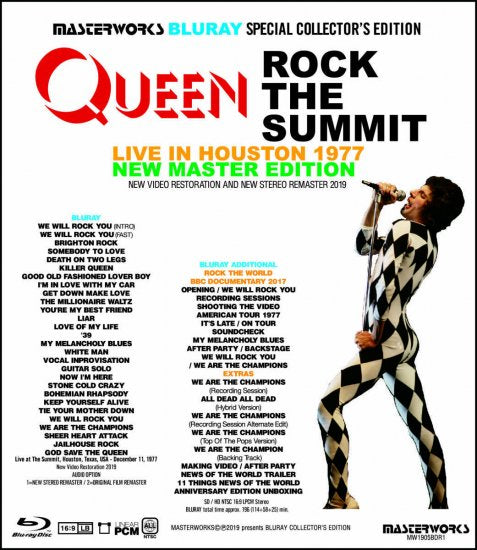 QUEEN / ROCK THE SUMMIT LIVE IN HOUSTON 1977 NEW MASTER  EDITION (1BDR)