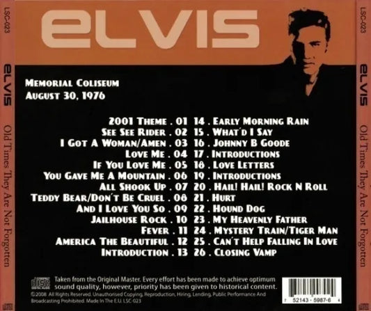 Elvis Presley / Old Times They Are Not Forgotten (1CDR)