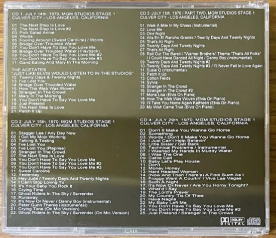 ELVIS PRESLEY / ELVIS MGM 1970 (4CDR)