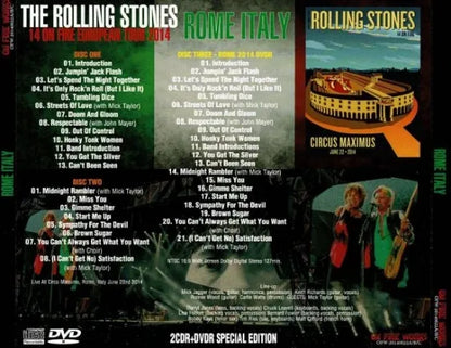 THE ROLLING STONES / 14 ON FIRE EUROPE TOUR 2014 3-Title Set (6CDR+3DVDR)