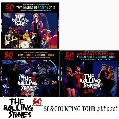 The Rolling Stones / 50 & Counting... 2013 3-Title Set (10 CDRs + 5 DVDs)