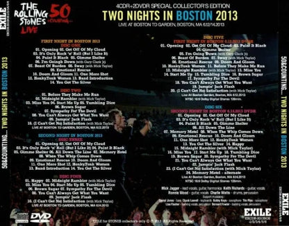 The Rolling Stones / 50 & Counting... 2013 3-Title Set (10 CDRs + 5 DVDs)