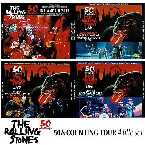 THE Rolling Stones / 50 & Counting... 2012 2013 L.A. New Jersey LONDON NEW YORK 4-Title Set (10 CDR + 3 DVDR)