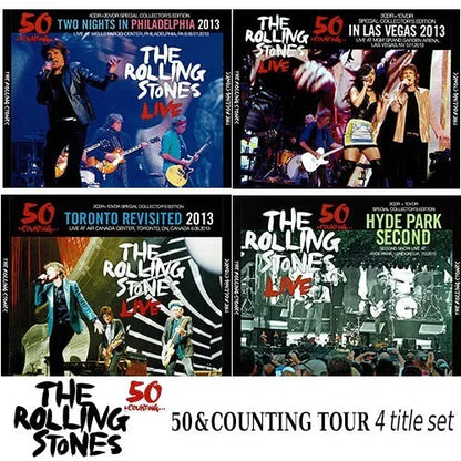 THE ROLLING STONES / 50 & Counting... 2013 TORONTO REVISITED HYDE PARK etc 4 title set (10CDR+5DVDR)