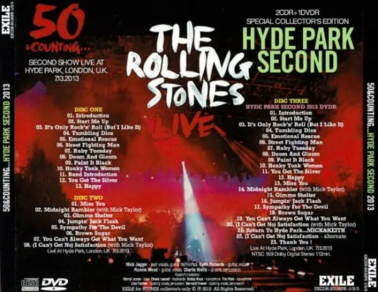 THE ROLLING STONES / 50 & Counting... 2013 TORONTO REVISITED HYDE PARK etc 4 title set (10CDR+5DVDR)