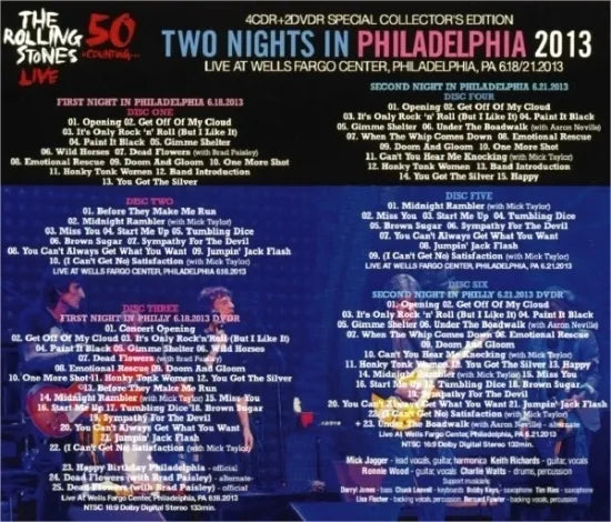 THE ROLLING STONES / 50 & Counting... 2013 TORONTO REVISITED HYDE PARK etc 4 title set (10CDR+5DVDR)