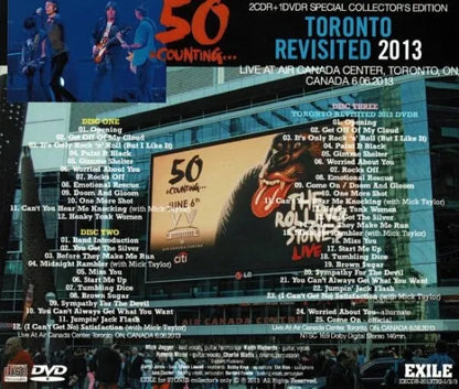 THE ROLLING STONES / 50 & Counting... 2013 TORONTO REVISITED HYDE PARK etc 4 title set (10CDR+5DVDR)