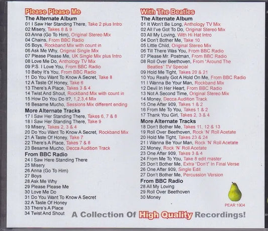 THE BEATLES / PLEASE PLEASE ME & WITH THE BEATLES THE ALTERNATE ALBUM SERIES (2CD)