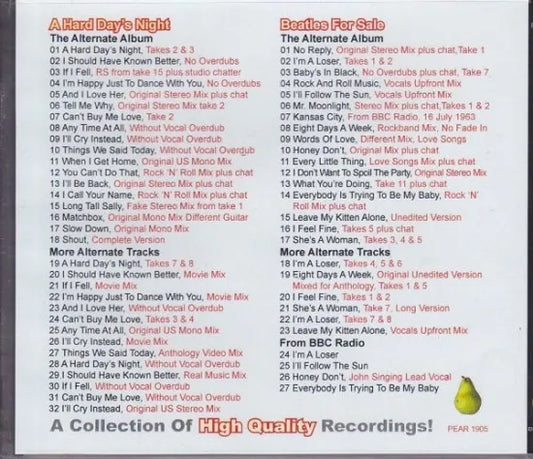 THE BEATLES / A Hard Day’s Night & Beatles For Sale THE ALTERNATE ALBUM SERIES (2CD)