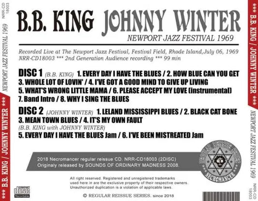 BB KING / JOHNNY WINTER / FESTIVAL DE JAZZ DE NEWPORT 1969 (2 CD)