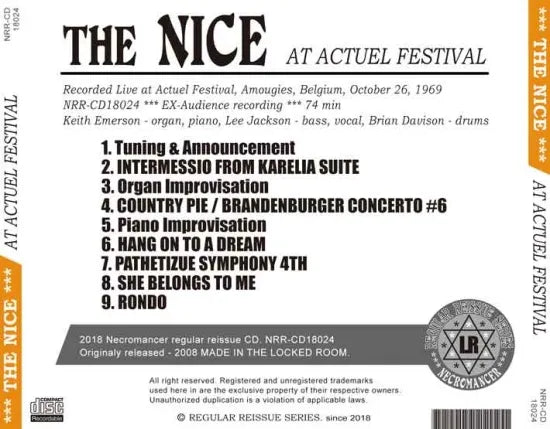 THE NICE / AT ACTUEL FESTIVAL (1CDR)