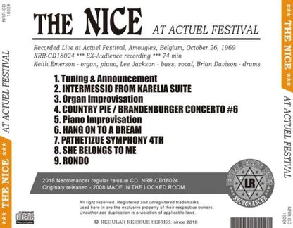 THE NICE / AT ACTUEL FESTIVAL (1CDR)