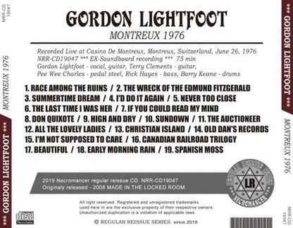 GORDON LIGHTFOOT / MONTREUX 1976 (1CDR)