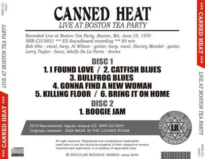 CANNED HEAT / LIVE AT BOSTON TEA PARTY (2CDR)