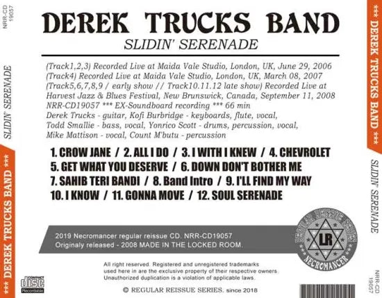 DEREK TRUCKS BAND / SLIDIN' SERENADE (1CDR)