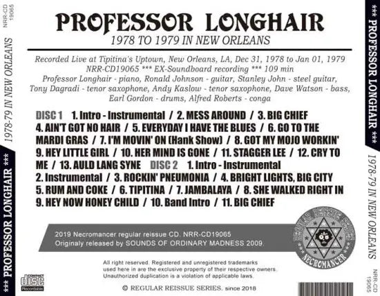 PROFESSOR LONGHAIR / 1978-1979 A NEW ORLEANS (2CDR)