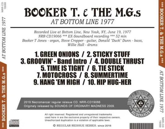 BOOKER T. &amp; THE MGS / IN FONDO ALLA LINEA 1977 (1CDR)