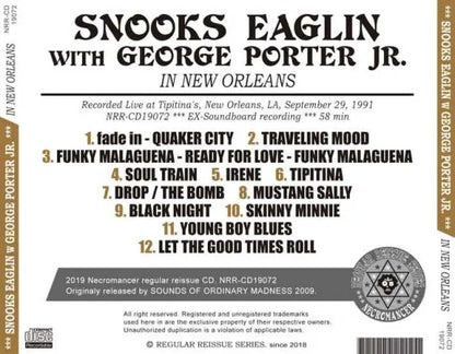 SNOOKS EAGLIN CON GEORGE PORTER JR. / A NEW ORLEANS (1CDR)