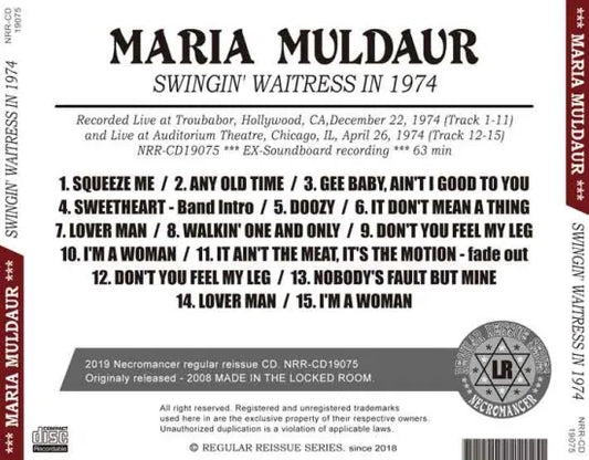 MARIA MULDAUR / SWINGIN' WAITRESS IN 1974 (1CDR)