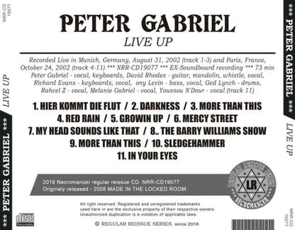 PETER GABRIEL / LIVE UP (1CDR)