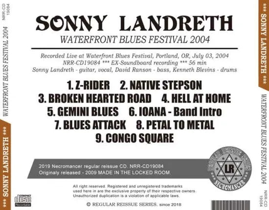 SONNY LANDRETH / WATERFRONT BLUES FESTIVAL 2004 (1CDR)