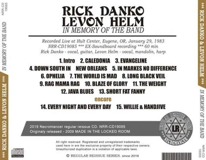 RICK DANKO & LEVON HELM / IN MEMORY OF THE BAND (1CDR)