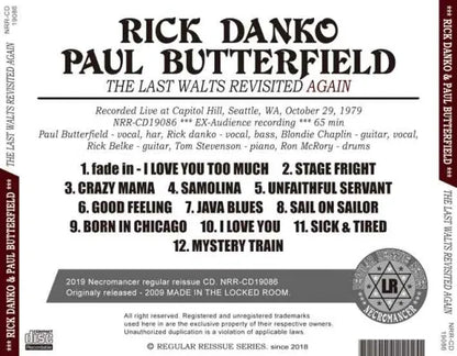 RICK DANKO & PAUL BUTTERFIELD / THE LAST WALTS REVISITED AGAIN (1CDR)