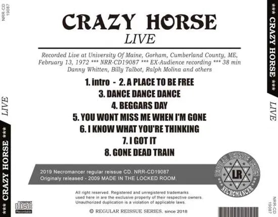 CRAZY HORSE / LIVE (1CDR)