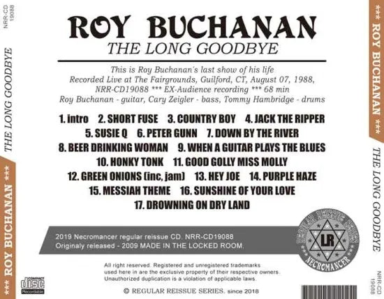 ROY BUCHANAN / THE LONG GOODBYE (1CDR)