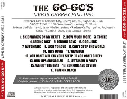 THE GO-GO'S / LIVE IN CHERRY HILL 1981 (1CDR)
