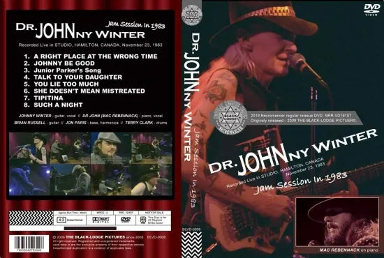 DR. JOHN WITH JOHNNY WINTER / JAM SESSION IN 1983 (1DVDR)