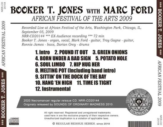 BOOKER T. JONES CON MARC FORD / FESTIVAL AFRICANO DELLE ARTI 2009 (1CDR)