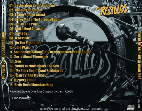 THE REZILLOS / LIVE AT ORAN MOR (1CDR)