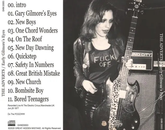THE ADVERTS / Early Gilmore's Eyes (1CDR)