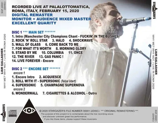 LIAM GALLAGHER / LIVE IN ROMA 2020 (2CDR)